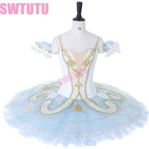 Women nutcracker ballet tutu blue bird swan lake professional ballet tutu classical ballet tutu for girls pancake tutuBT9097