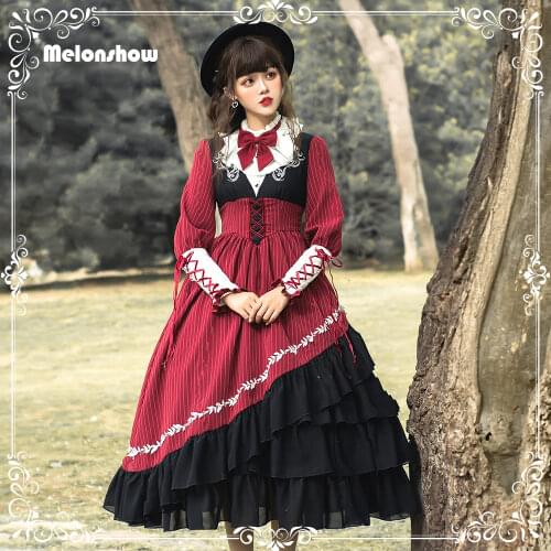 Kawaii Lolita Style Dress Plus Size Women Lace Maid Costume Dress Cute Japanese Sweet Gothic Party Robe Renaissance Vestido 2021