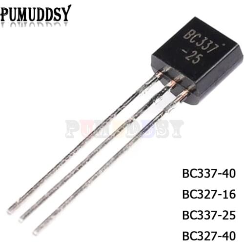 100PCS BC337 BC327 BC337 BC327 BC337-40 BC327-16 BC337-25 BC327-40 TO-92 TO92 PUMUDDSY Transistor
