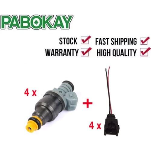 For4 pieces x FS High performance 1600CC CNG 160lbs gas fuel injector with ev1 plugs 0280150842 0280150846