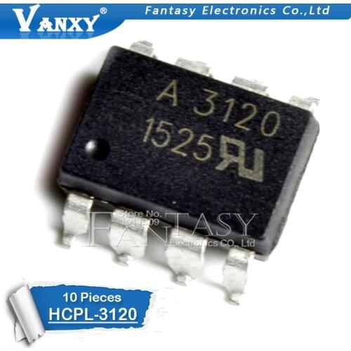 10PCS HCPL3120 SOP8 HCPL-3120 SOP A3120 SOP-8 SMD FOD3120