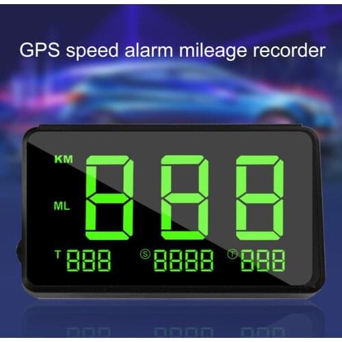 50% Hot Sell GPS Speedometer Large Screen Speeding Alarm System ABS Digital Auto Odometer for Car