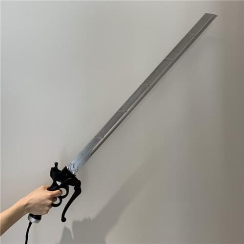 95cm Attack On Titan Weapon Sword Mikasa Eren Rivaille Anime Cosplay 1:1 Gun Sword Accessories Weapon Sword Model