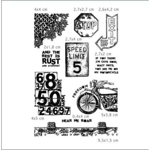 Vehicle Transparent Clear Silicone Stamp/Seal for DIY scrapbooking/photo album Decorative clear stamp A7364