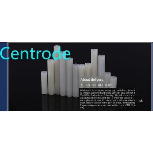 White isolation column hexagonal two-way isolation column nylon isolation column plastic support column M2-M4 20PCS