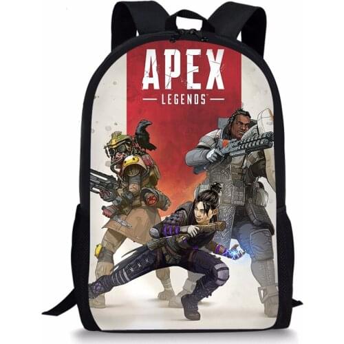 Brand Student School Bags Game Characters Printed School Backpack For Teenager Boys Children Orthopedic Schoolbag Custom Mochila