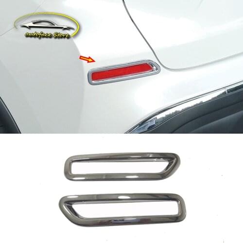 For Nissan Murano 2015 2016 2017 2018 Accessories ABS Chrome Auto Rear Fog Lampshade Cover Trim Car Styling