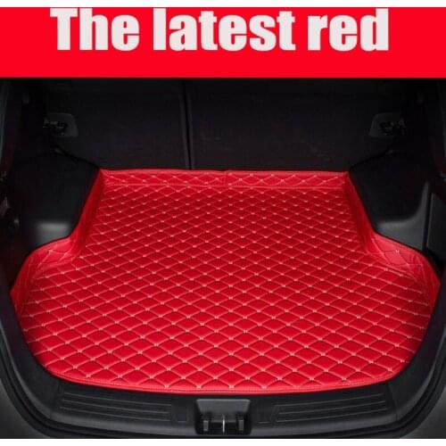 Custom fit car Trunk mats for Hyundai Santa Fe ix35 Tucson Elantra Sonata Verna Accent Solaris 5D carpet liners