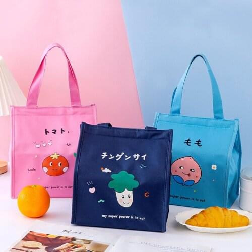 Cartoon Print Baby Insulation Bags Waterproof Portable Milk Bottle Food Thermo Bag Travel Outdoor Food Storage Mummy Bags