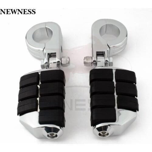 Motorcycle part Chrome 32mm 1-1/4" Engine Guard Highway Crash Bar Foot Pegs Rest Mount Clamp Kit For Harley Suzuki Honda Magna