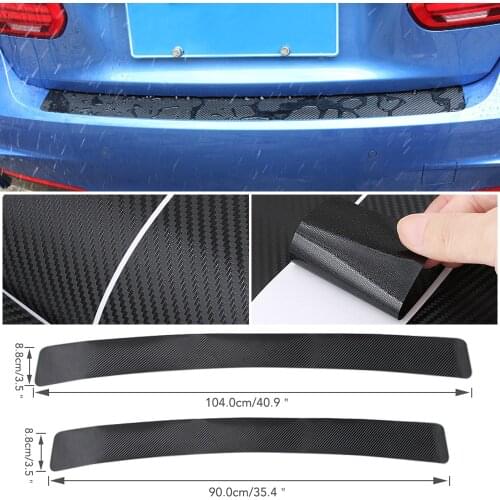 Car Trunk Rear Guard Bumper Plate Sticker For Audi A4 B6 B8 VW Passat B5 B7 Skoda Octavia A7 A5 Renault Megane 2 3