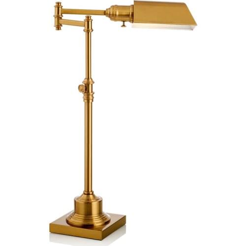 Table lamp E27 American retro office home lamp study room work lamp desk lamp LED eye protection table lamp classic table lamp