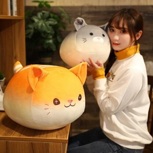New Nice Cute Fat Cat Plush Toy Cat Pillow Cushion Soft Animal Doll Stuffed Toys for Children Kids Girls and Boys Birthday Gift