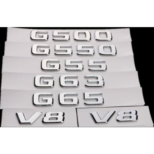 New Car Letters Badge Rear Sticker Emblem Styling For Mercedes Benz W463 G Class G43 G55 G63 G65 G550 G500