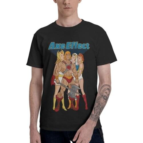 He-Man And The Masters Of The Universe Tshirts Men Casual Tees Top Cotton T Shirt Short Sleeve The Axe Effect T-shirt Gift Idea