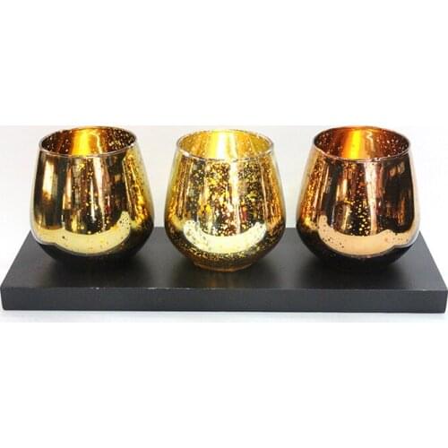 Supply of gold plating glass candlestick led electronic glass candlestick candles base art wind restoring ancient ways