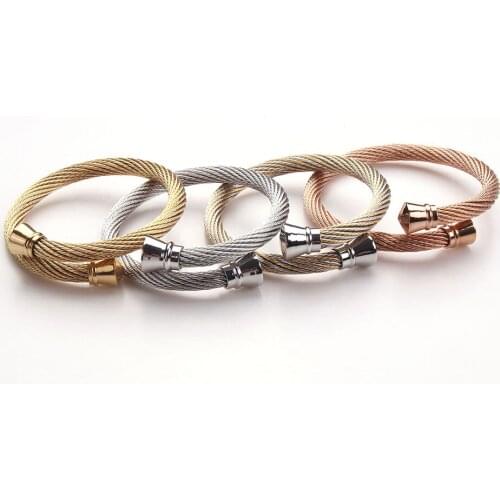 Luxury Bracelet / Cuff Bracelet / Opening Bracelet / Stainless Steel Mens Bracelet Adjustable Bracelet Luxury Jewelry 2020