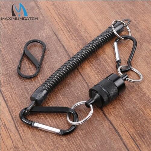 Maximumcatch Fishing Retractor Fly Fishing Tool Magnetic Net Release With Net Cord Fishing accessory combo