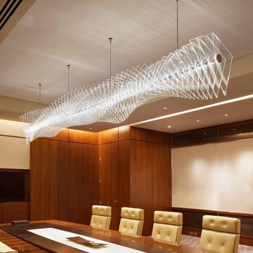 Modern Thousand Stacked Acrylic Chandelier Nordic Restaurant Simple Hanging Lamp Hotel Luxury LED Chandelier Lighting