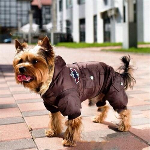 Dog Warm Winter Coat Jacket USA AIR FORCE Waterproof Puppy Hoody Clothes Dogs Kitten Puppy Thick Animal Hoodies Coats 4XL