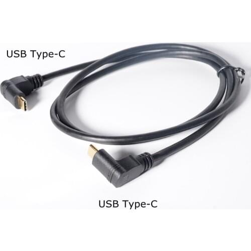 1FT 2FT 3FT 6FT pair Up Down angle 90 degree Type C USB 3.1 Male to USB type-C Male data charging Extension Extender Cord