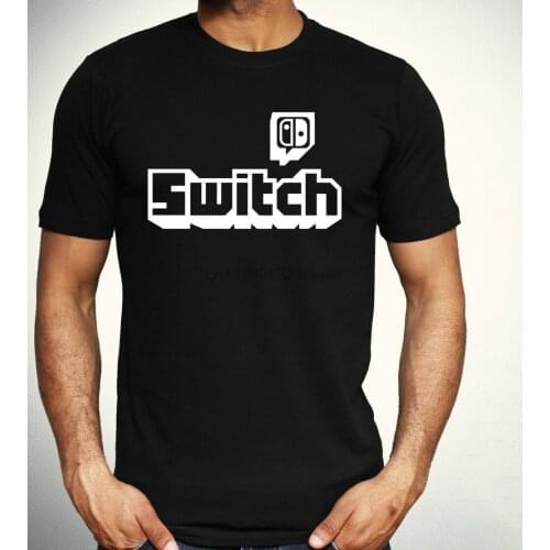 Switch Funny T-Shirt Twitch Parody Tee Streamer Gamering Gift Top Adult Mens NEW Cotton Tee Shirt Breathable Tops