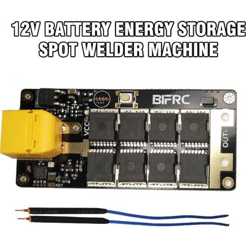 DIY 12V Battery Portable PCB Board Electronic Energy Storage Spot Welder Machine XT60 for 18650/26650 Pens 2pcs