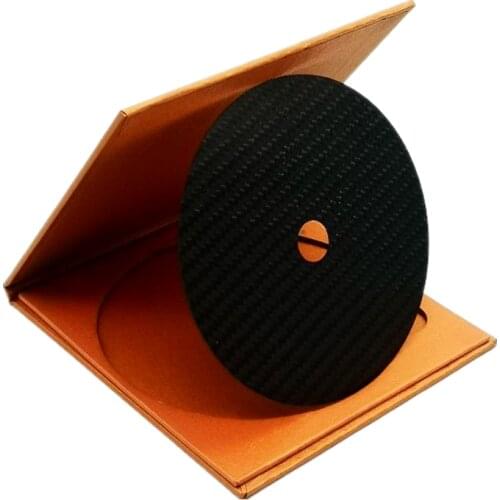 AHSY Black 1PCSX HIFI Carbon CD DVD Stabilisator Matte Top Tablett Player Plattenspieler HALLO ENDE Amp kegel lautsprecher pad