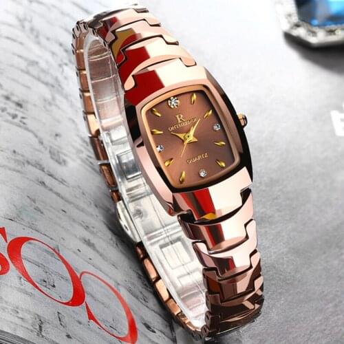 Relogio Feminino Tungsten Watch For Women Rose Gold Color Waterproof Quartz Luxury Lady Watch suit for Small Wrist