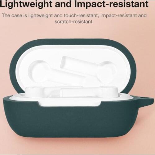 Earphone Cases Silicone Case Shell Headset Protective Cover Earphone Accessories With Hook For OnePlus Buds Z Headset Earphones