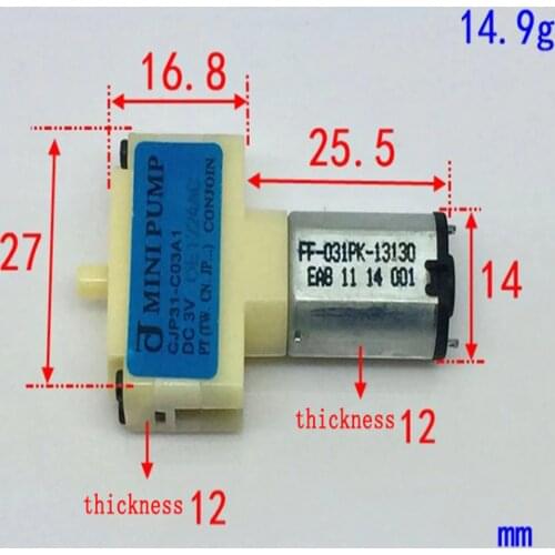 CJP31-C03A1 Micropump DC 3V mciro pressure air pump oxygen pump sphygmomanometer pump KPM14A MINI PUMP