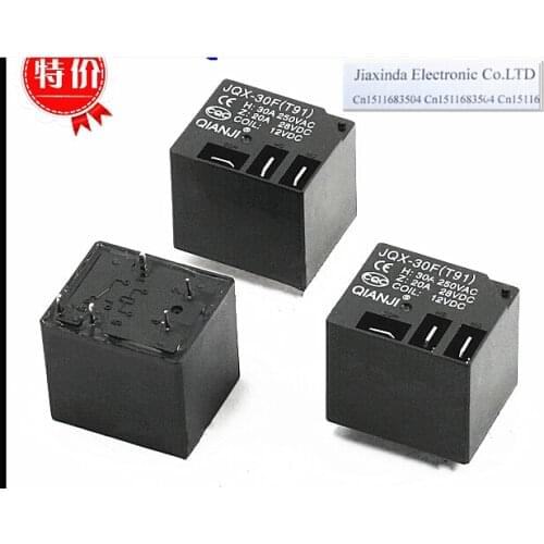 HOT NEW JQX-30F (T91)-12VDC JQX-30F (T91) 12VDC JQX-30F-12VDC JQX-30F 12VDC DC12V 12V 30A DIP5