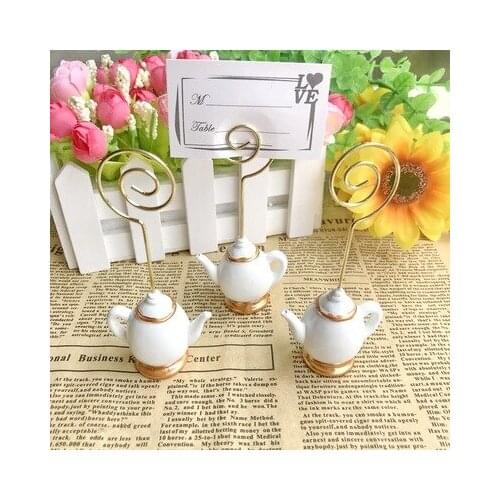Hot stamping teapot seat holder, teacup table holder, high-end wedding party decorations 20pcs