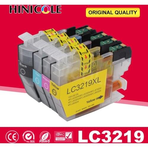 HINICOLE LC3219 XL Printer Ink Cartridge 4 Color For Brother MFC-J5330DW MFC-J5335DW MFC-J5730DW MFC-J5930DW MFC-J6530DW