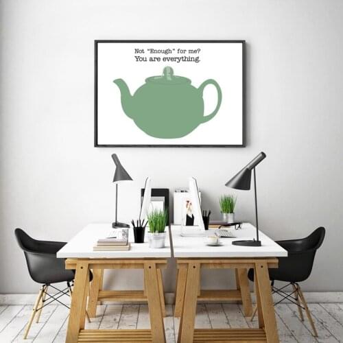 You Are Everything Quote Canvas Art Prints Based on Pam Beesly And Jim Halpert From The Office Art Painting Picture Wall Decor