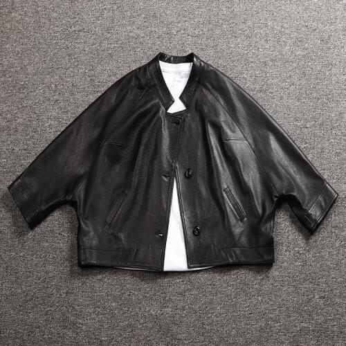 2021 Fashion Genuine Leather Jacket Women Korean Leather Sheepskin Coats and Jackets Womens Clothing Casaco Feminino WPY3838