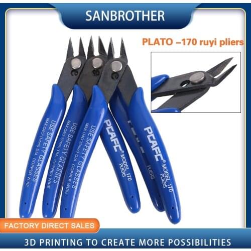 1pc PLATO 170 Wishful Clamp DIY Electronic Diagonal Pliers Side Cutting Nippers Wire Cutter 3D printer parts Free Shipping