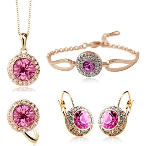 Fine sunflower jewelry fashion rhinestone necklaces for women 2016
