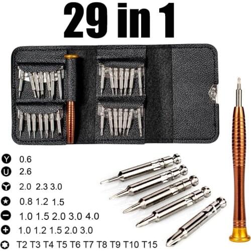 Screwdriver Set 29 in 1 Torx Multifunctional Opening Repair Tool Set Precision Screwdriver For Phones Tablet PC HEX TROX DIY KIT