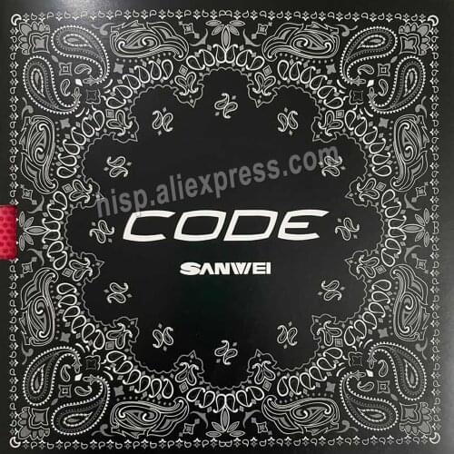 Sanwei CODE long pips-out table tennis pingpong top sheet rubber without sponge