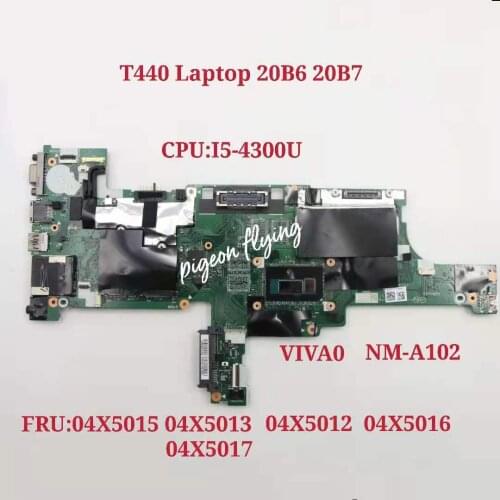 Thinkpad is suitable for T440 I5 4300CPU computer integrated video card motherboard FRU 04X5012 04X5014 04X5015 04X5016 04X5017
