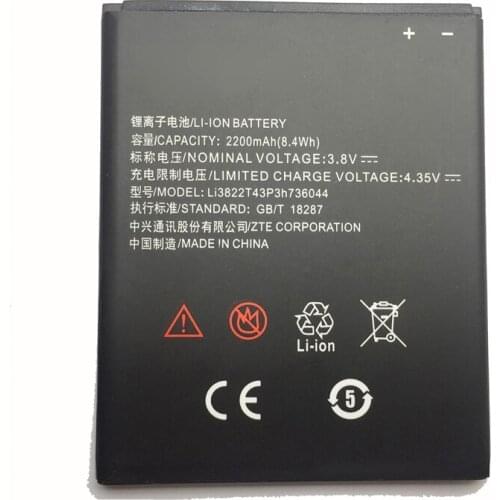 Original High Quality 2200mAh Li3822T43P3h736044 Battery for ZTE Blade L4 A460