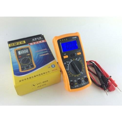 AC/DC LCD Display Professional Electric Handheld Tester Meter Digital Multimeter Multimetro Ammeter Multitester