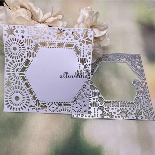 Joyful christmas frame Metal Cutting Dies Stencils Die Cut for DIY Scrapbooking Album Paper Card Embossing