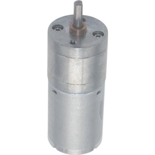 DC 6V Reduction Motor, JGA25-370 Geared Motor High Torque Electric Motor for Robot Smart Car