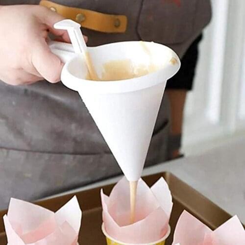 Cake Funnel Muffin Funnel Tools Kitchen Funnel Candy Funnel Chocolate Pastry Mold Dough Dispenser Funnel Bakery Tool Pastry Funn