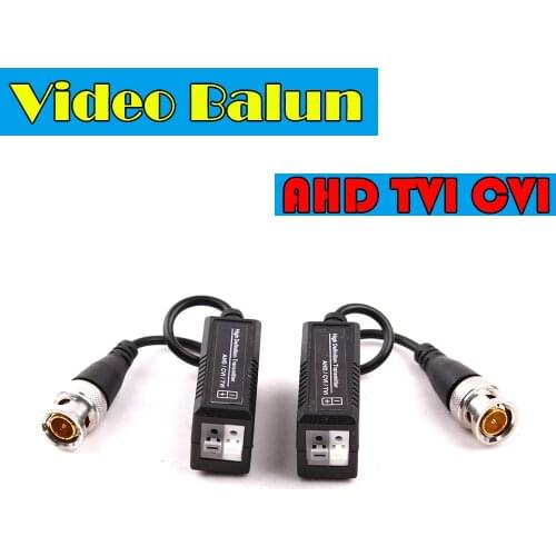 High Definition 720P/1080P AHD HDCVI HDTVI BNC To UTP Cat5/5e/6 Video Balun Passive Transceivers Adapter Transmitter