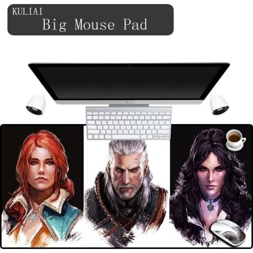 XGZ High Quality Witcher3 Gaming Mouse Pad Game Player Mouse Pad Bluetooth Keyboard Key Water-cooled Keyboard Pad for Gift