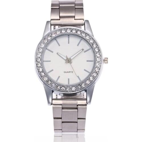 2017 Watch Women Silver Luxury Ladies Bracelet Watches Business Style Quartz Wristwatches Women Girl Clock relogio feminino Gift