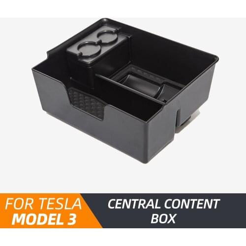 Model3 Car Central Storage Box For Tesla Model 3 2020 Accessories Tidying Stowing Center Console Organizer Model Three